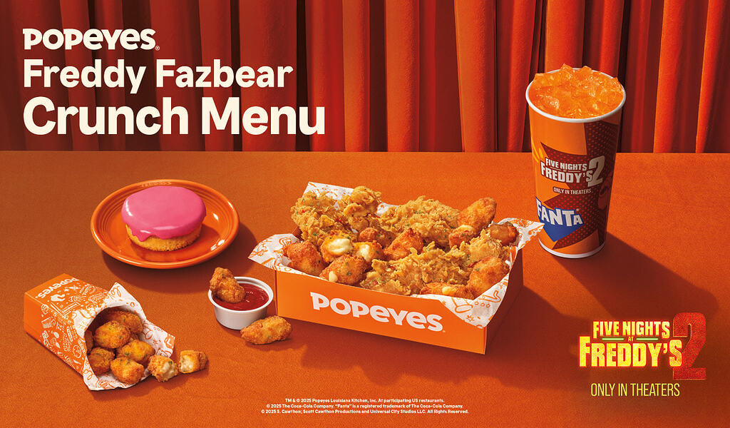 Popeyes Finally Launches FNaF 2 Movie Menu