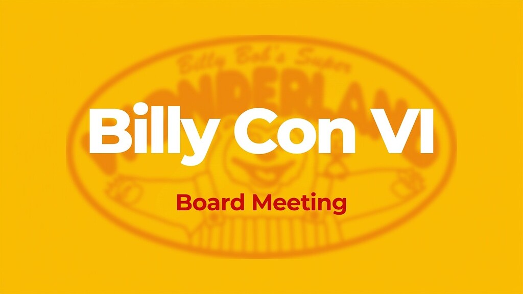 Billy Con VI Wants Attendee Feedback