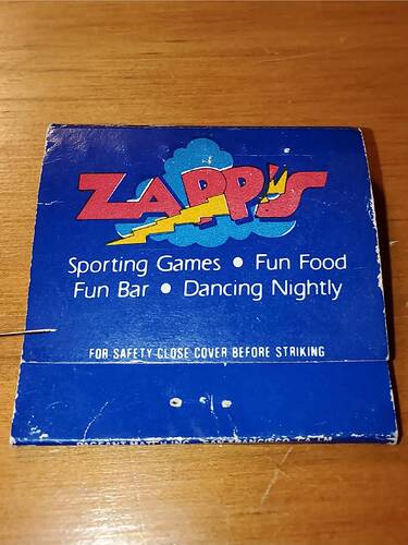 Zapp's match box 2